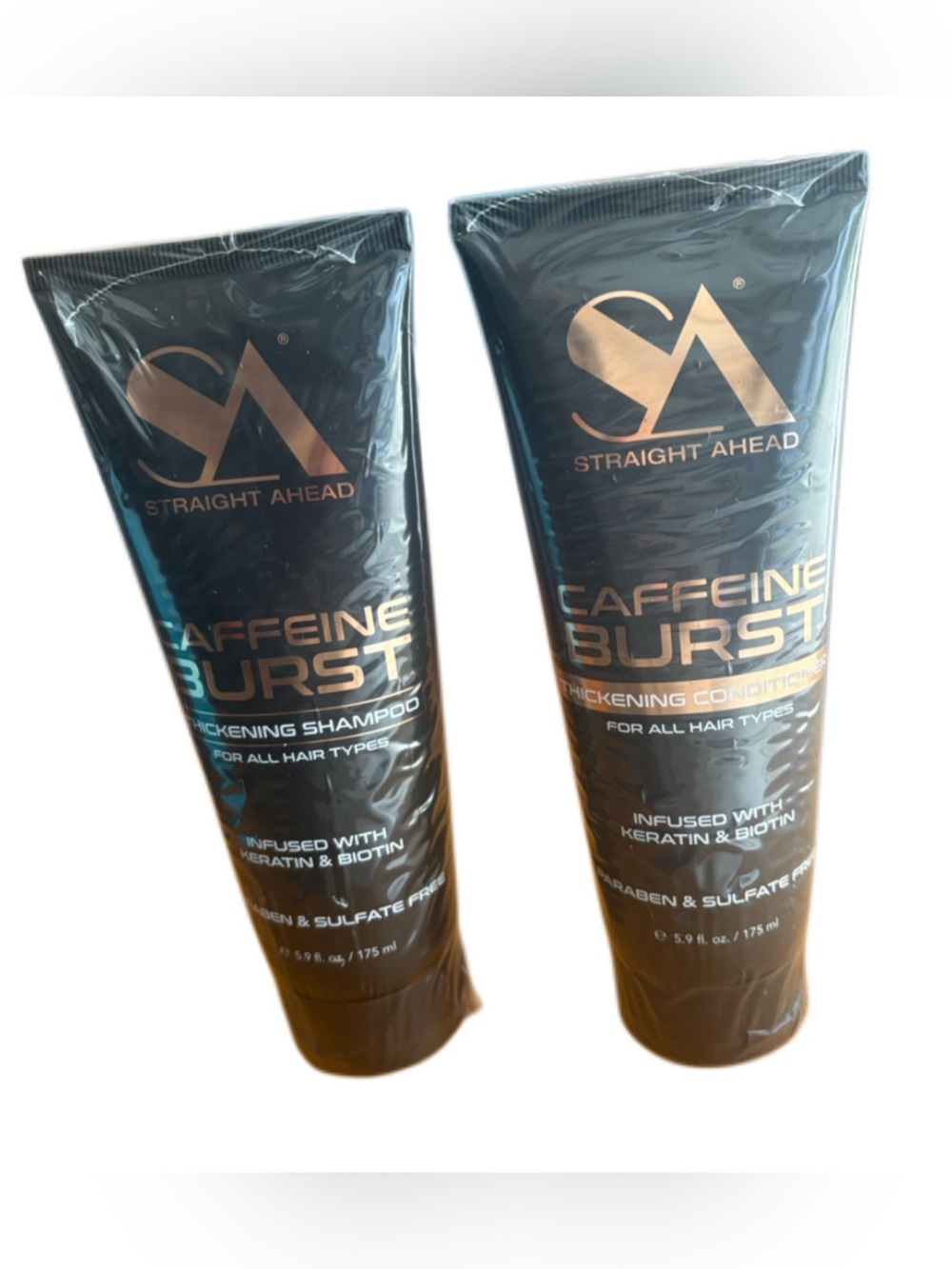 Straight Ahead Caffeine Burst Thickening Shampoo & Conditioner duo